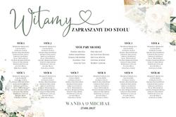 Tablica z usadzeniem gości Ariana2- wzór 3