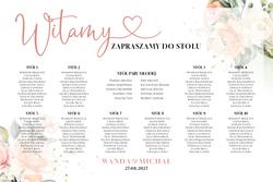 Tablica z usadzeniem gości Ariana2- wzór 4