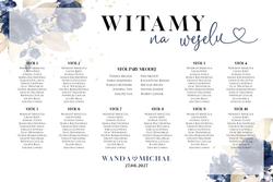 Tablica z usadzeniem gości Ariana2- wzór 5