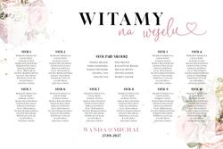 Tablica z usadzeniem gości Ariana2- wzór 7