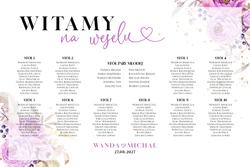 Tablica z usadzeniem gości Ariana2- wzór 10