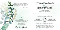 Zaproszenia Oliwia - wzór 8 wnętrze