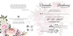 Zaproszenia Rose - wzór 1 wnętrze