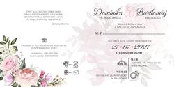 Zaproszenia Rose - wzór 1 wnętrze