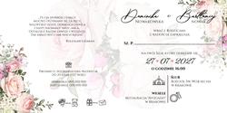 Zaproszenia Rose - wzór 7 wnętrze