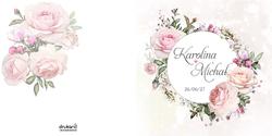 Zaproszenia Rose - wzór 8 prz&oacute;d