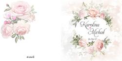 Zaproszenia Rose - wzór 9 prz&oacute;d