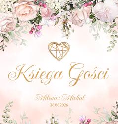 Księga Gości Peonia - wzór 6