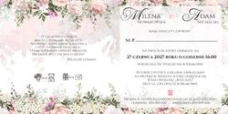 Zaproszenia Rose - wzór 11 wnętrze