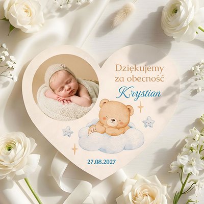 Podziękowania dla gości magnesy na Chrzest 2