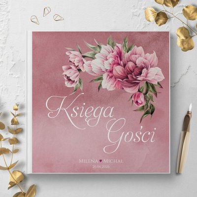 Księga gości weselnych - białe/czarne karty - Irelia