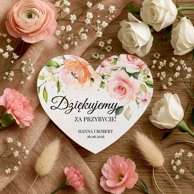 Podziękowania dla gości magnesy - Wera