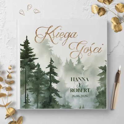 Księga gości weselnych - białe/czarne karty - Daniela