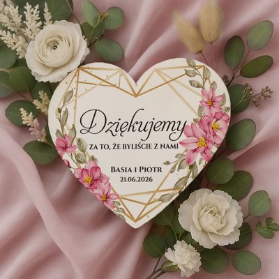 Podziękowania dla gości magnesy - Adela