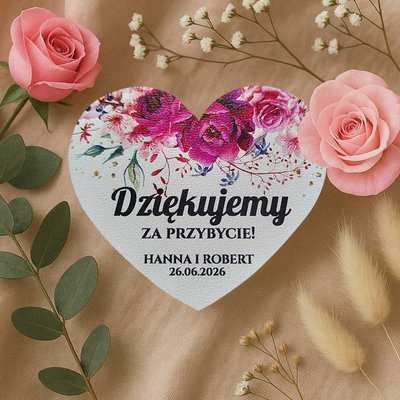 Podziękowania dla gości magnesy - Irma