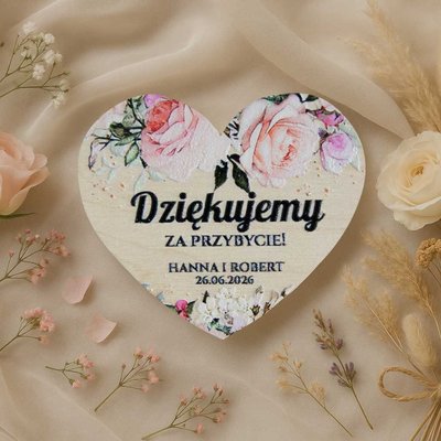 Podziękowania dla gości magnesy - Irma