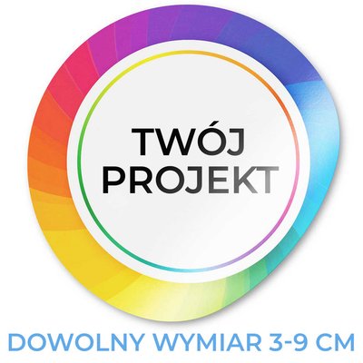 Personalizowane Naklejki Firmowe - Koło - Dowolny projekt