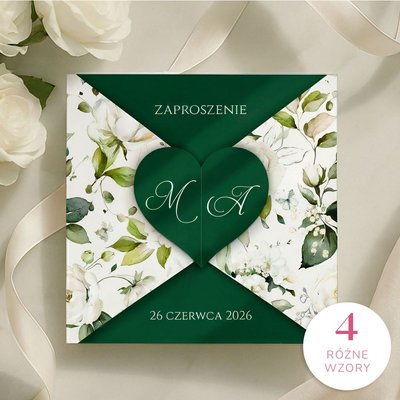 Zaproszenia Ślubne składane - Ewelina