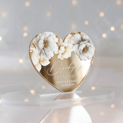 Podziękowania dla gości magnesy lustrzane - Miriam i Julianna