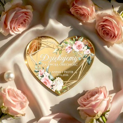 Podziękowania dla gości magnesy lustrzane - Adela