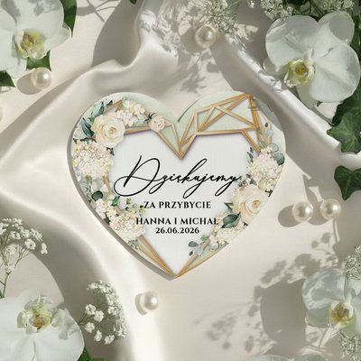 Podziękowania dla gości magnesy - Dalia