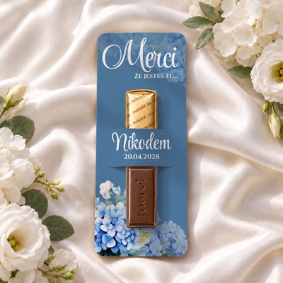 Podziękowania MERCI na chrzest - Bessie