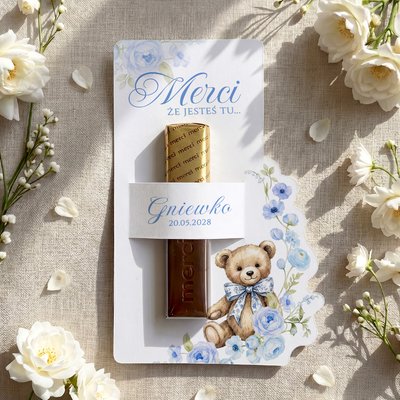 Podziękowania MERCI na chrzest - Mia