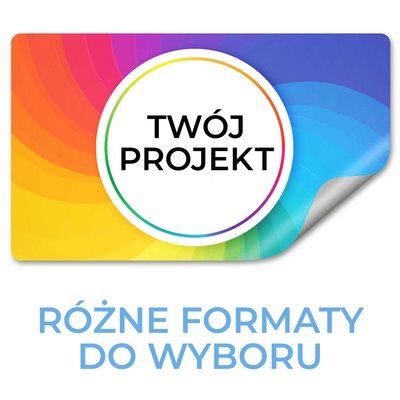 Personalizowane Naklejki Firmowe - Prostokąt - Dowolny projekt