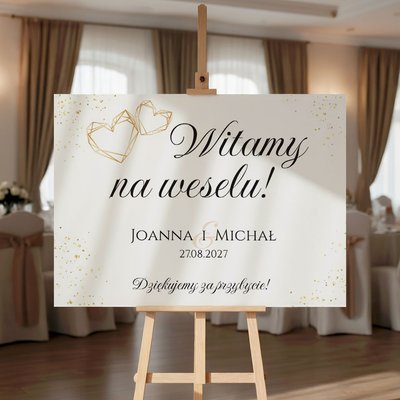 Tablica powitalna na wesele 50x70cm - Ariana