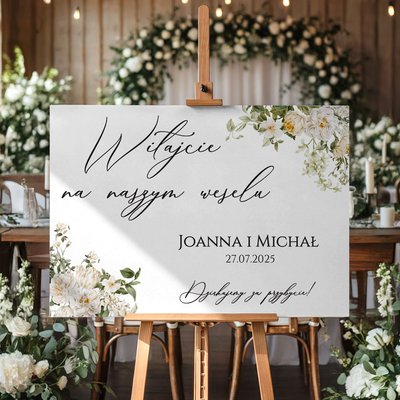 Tablica powitalna na wesele 50x70cm - Eliza