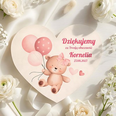 Podziękowania dla gości magnesy na Chrzest 7