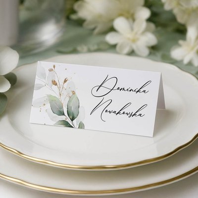 Winietki na stół - Eukaliptus