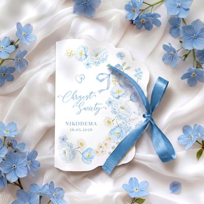Zaproszenia na chrzest z ozdobnym wycięciem – Alika2