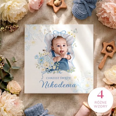Zaproszenia na chrzest ze zdjęciem - Waleria