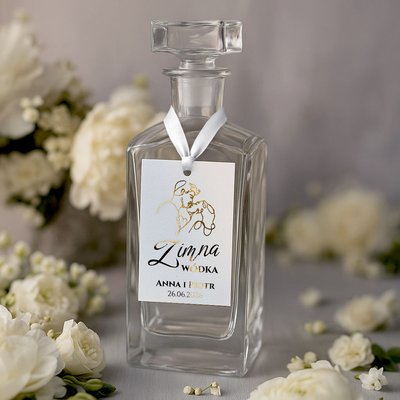 Złocone zawieszki na alkohol 10szt - Freja