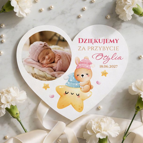 Podziękowania dla gości magnesy na Chrzest 10