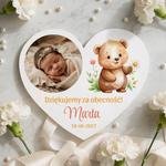 Podziękowania dla gości magnesy na Chrzest 1