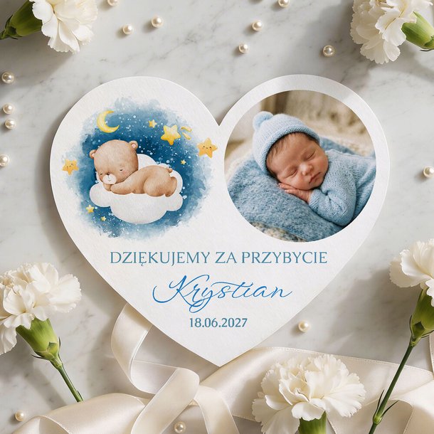 Podziękowania dla gości magnesy na Chrzest 10