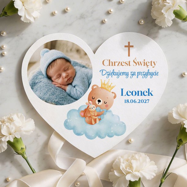 Podziękowania dla gości magnesy na Chrzest 10