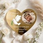 Podziękowania dla gości magnesy lustrzane na Chrzest
