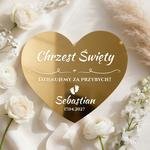 Podziękowania dla gości magnesy lustrzane na Chrzest