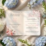 Zaproszenia na chrzest z zawieszką w kształcie serduszka - Bessie