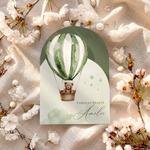 Zaproszenia na chrzest z ozdobnym wycięciem - Leona