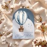 Zaproszenia na chrzest z ozdobnym wycięciem - Leona