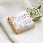 Czekoladki z podziękowaniem dla gości na Chrzest