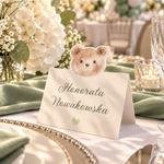 Winietki na chrzest ozdobne wycięcie - Mili