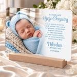 Podziękowanie dla Rodziców Chrzestnych ze zdjęciem na chrzest