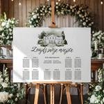 Plan stołów weselny Tablica na wesele 60x90cm - Eliza 2
