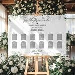 Plan stołów weselny Tablica na wesele 60x90cm - Eukaliptus