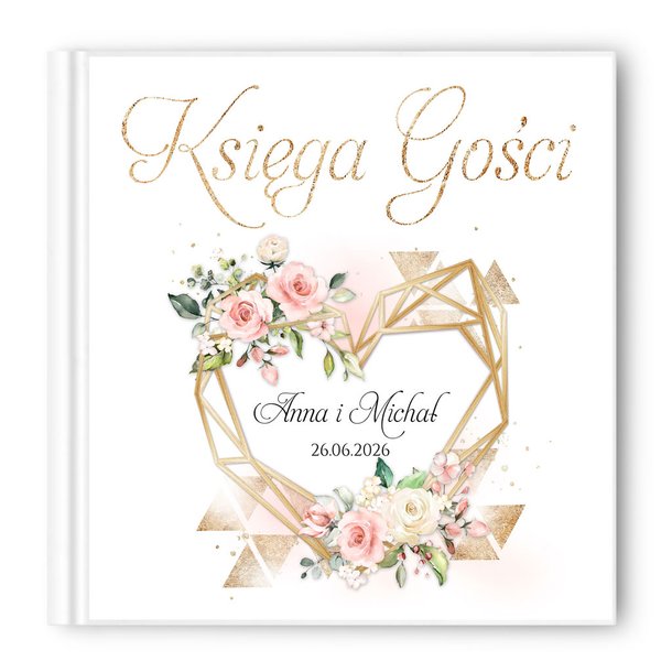 Księga gości weselnych - białe/czarne karty - Ariana2